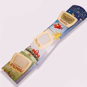 Wooden Growth Chart for Kids with Photo Frames